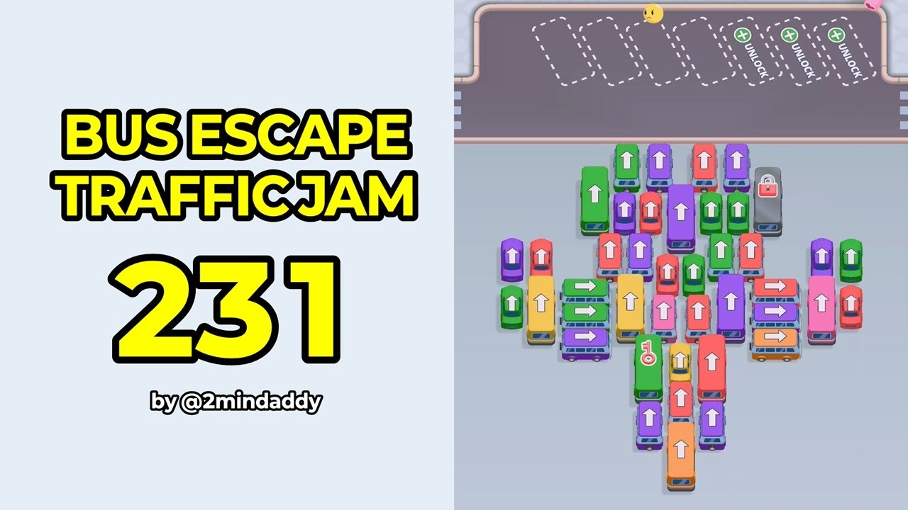 Bus Escape Traffic Jam Level 231 Solution and Walkthrough