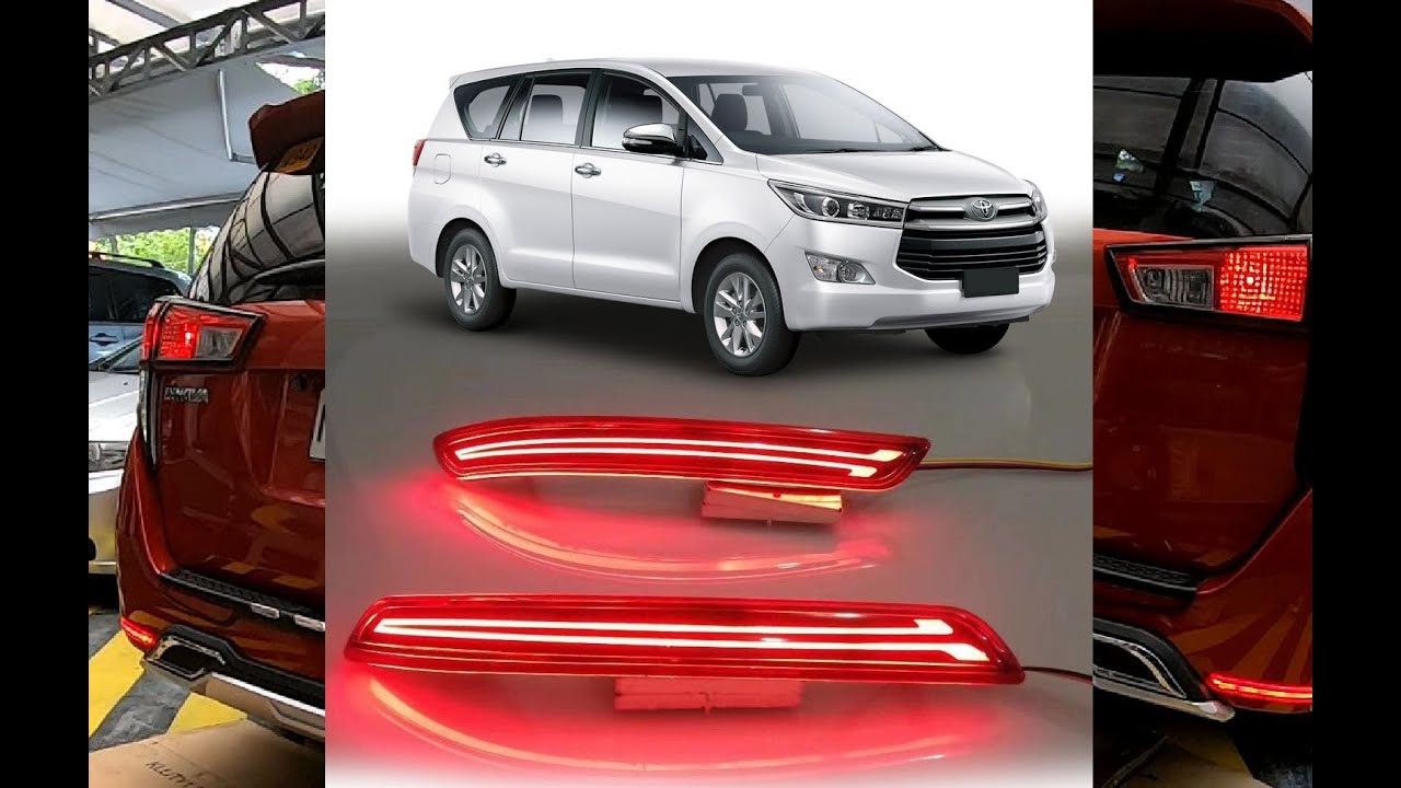 INSTALLATION  BUMPER LED 3 FUNCTIONS LIGHTS BRAKE TAIL LIGHT AND SIGNAL LIGHT on TOYOTA INNOVA 2021