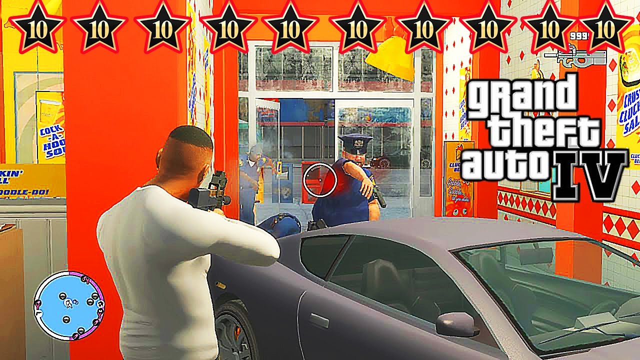GTA 4: TBOGT – Luis Lopez’s Cluckin' Bell Massacre & Epic 6-Star Escape in Liberty City - # 1