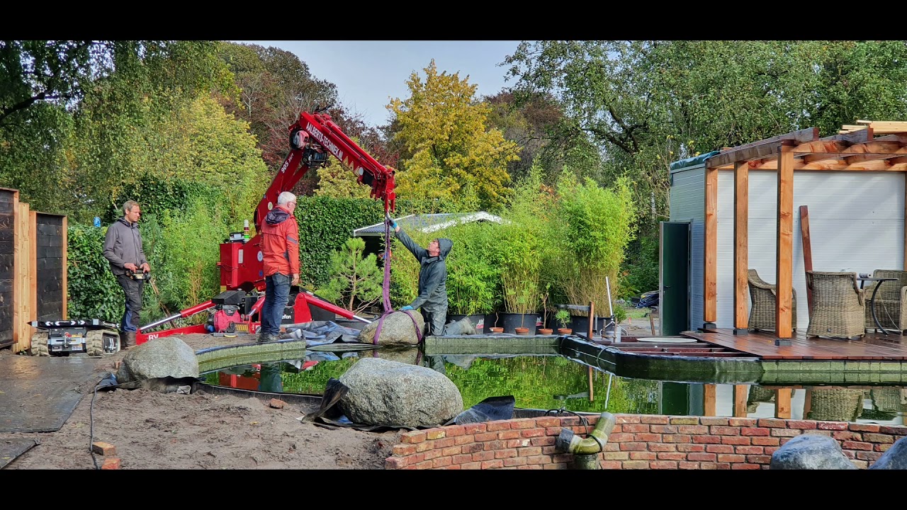 Jac 54 plaatsen granieten stenen, japanse tuin, koivijver, wow