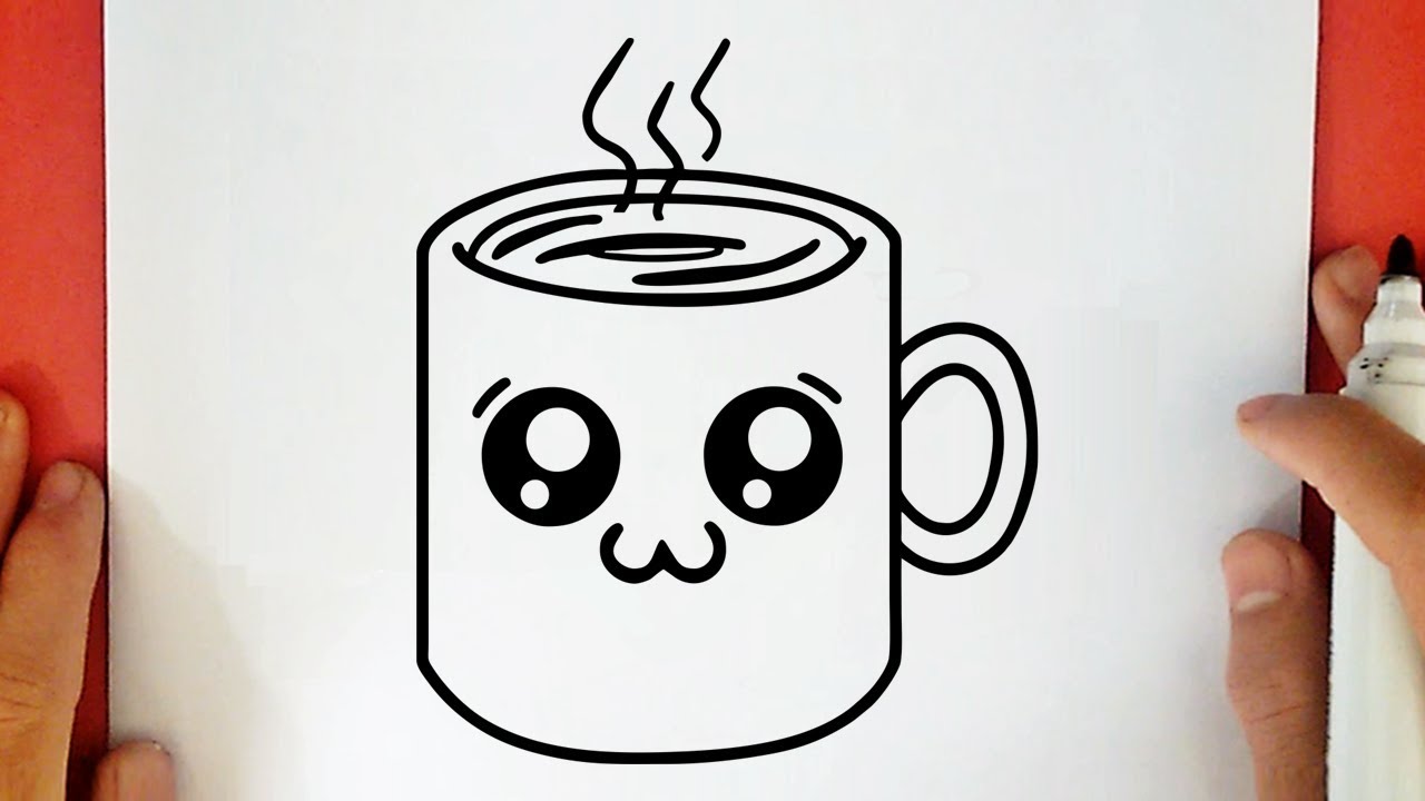 COME DISEGNARE UNA TAZZA DI CAFFÈ KAWAII