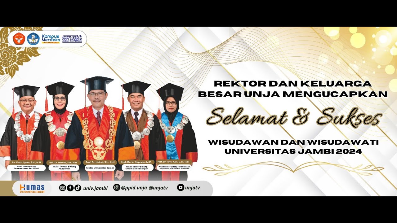Rapat Senat Terbuka Universitas Jambi Wisuda Ke-113