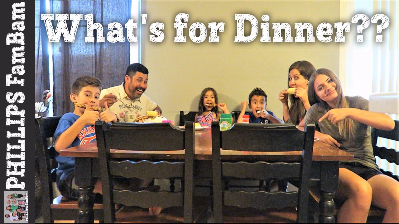 WHAT'S FOR DINNER? | GRILLING WITH THE FAMILY | PHILLIPS FamBam Vlogs