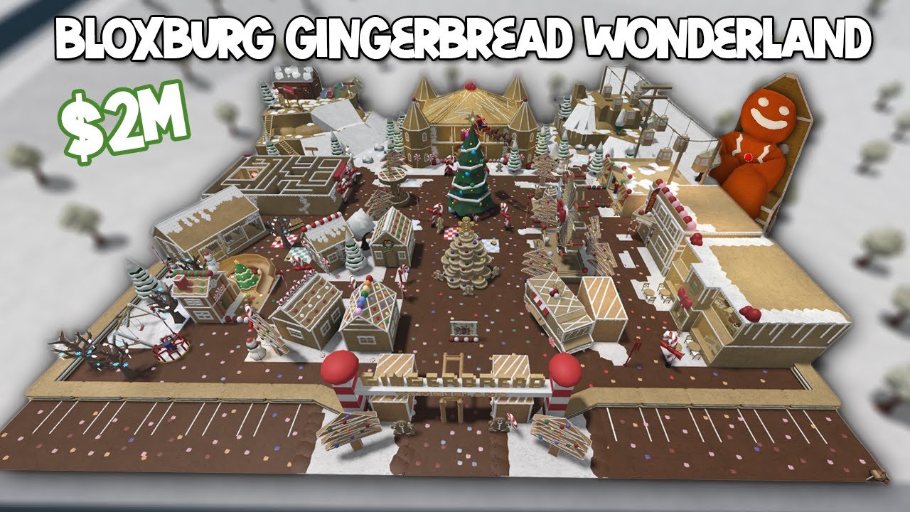 TOURING A BLOXBURG $2M GINGERBREAD TOWN... AND 10TH ELF