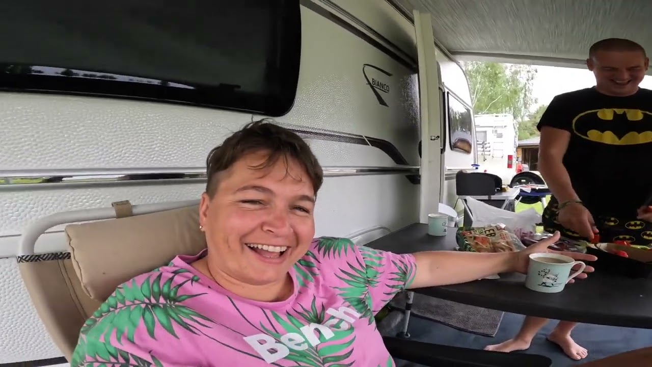 Rutyna w Przyczepie Kempingowej gdy pada deszcz. Sulejów Wapienniki, Camping Łoś(vlog#84)
