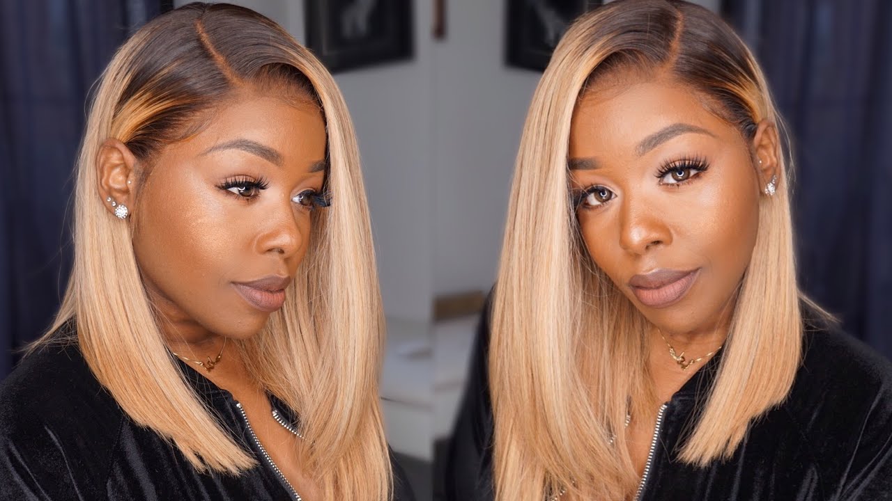 A Wearable Blonde Bob for Women of Color! Natural hairline, Custom Color Rpgshow
