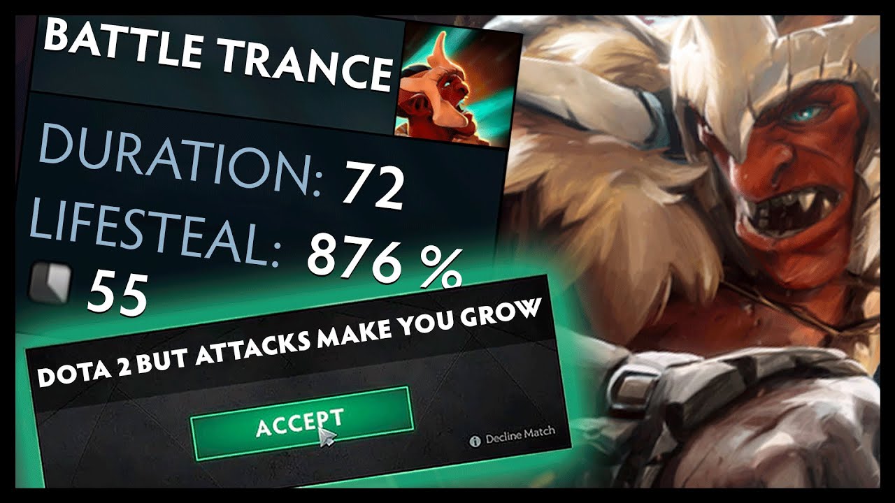 Dota 2 But Attacks Make You Grow