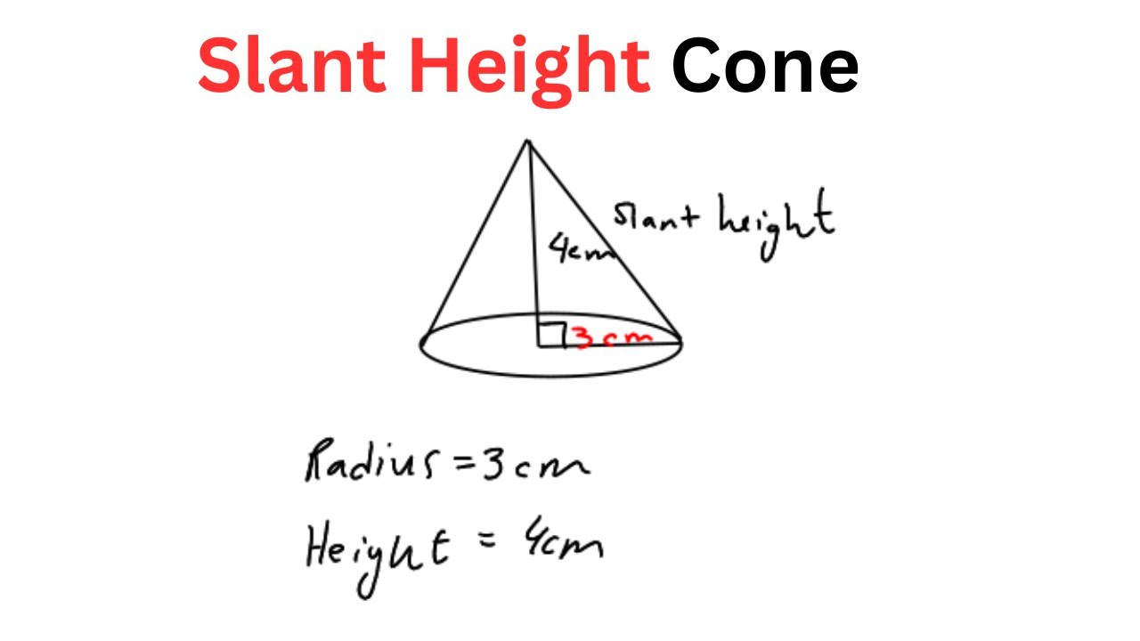 How to Find Slant Height of a Cone