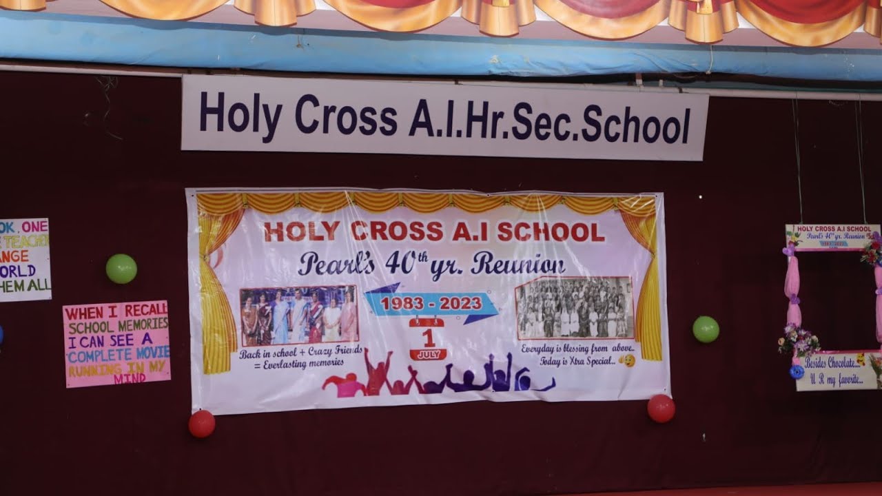 Holy Cross A.I.Hr.Sec School Tuticorin Reunion 1983 _2023 .  With entertainment