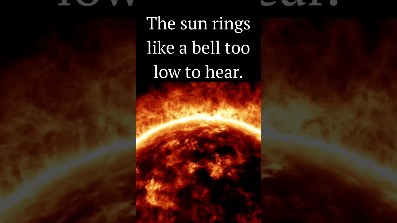 The sun rings like a bell too low to hear
