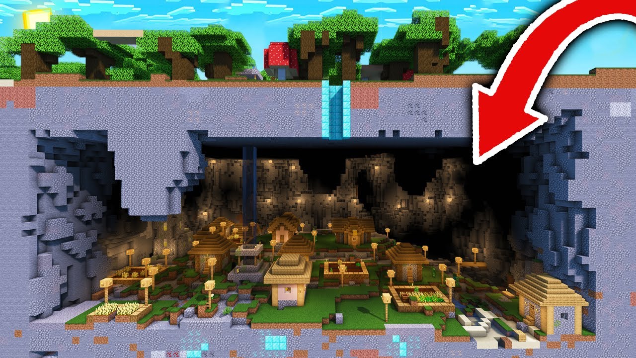 Encuentro una SALA SECRETA en una ALDEA SUBTERRANEA de MINECRAFT 1.17! 😱