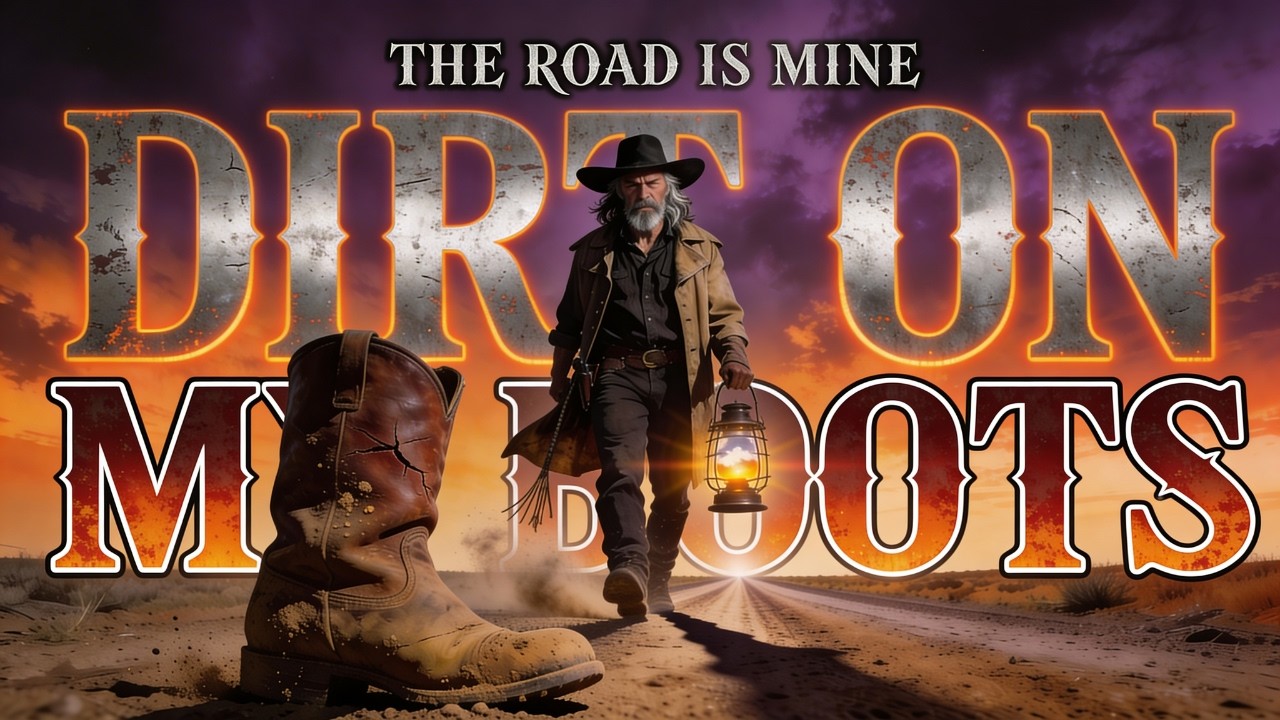 Dirt on my Boots (Official Lyric Video) | Outlaw Country Anthem About Walking Your Own Road