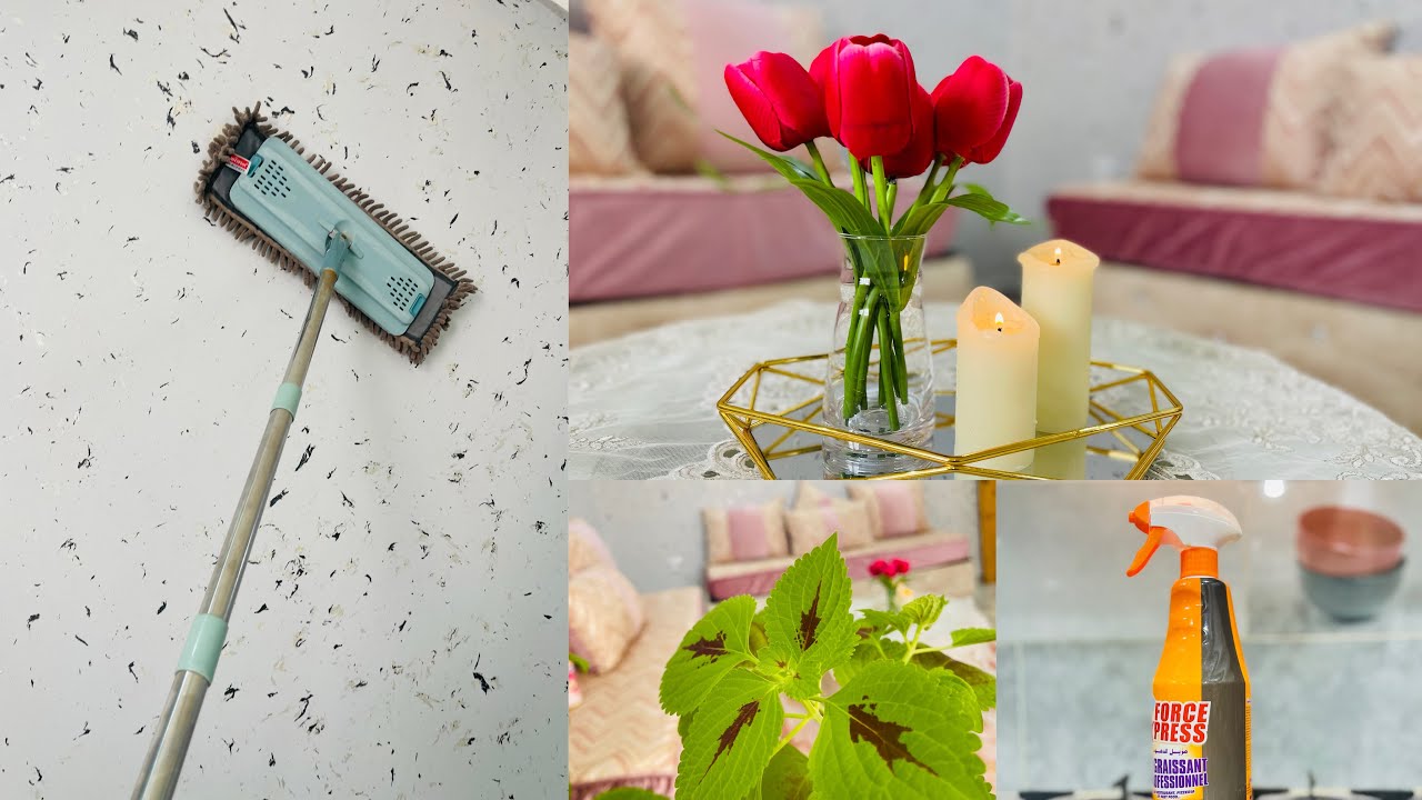 يوميات عروسة ♥️روتين الشطارة 🧽🪣🧹 يوم كامل معي 🌝🌞تنظيفات جديدة لرمضان 🌙🍃