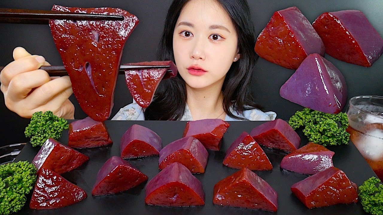 ASMR MUKBANG | Свежая Сырая Печень🩸Сырая Говяжья Печень | eating