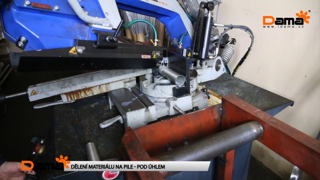 Dělen&iacute; materi&aacute;lu na pile - pod &uacute;hlem