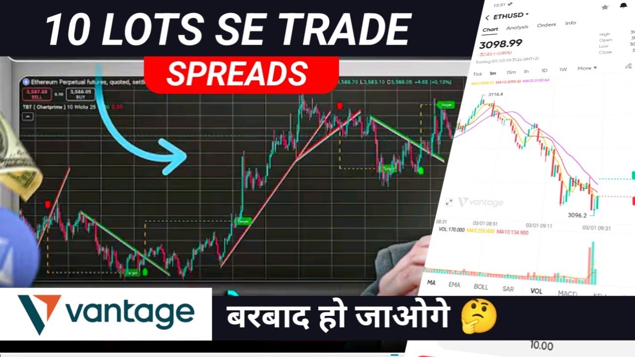 Vantage Trading Account Comparison | High Spreads | Live Trade Example for Beginners | Demo Trading 