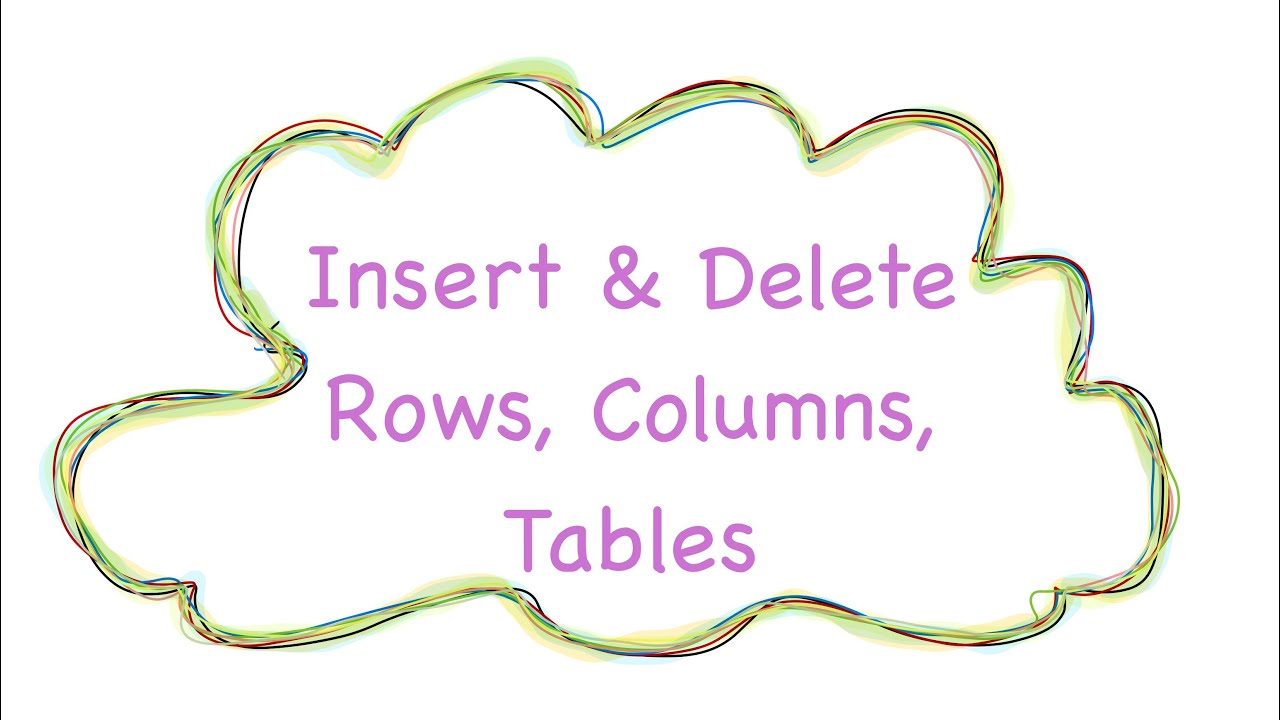 Insert & Delete Rows, Columns, Tables in OpenOffice Writer | Class 5 | @TechTuitionsByRohit
