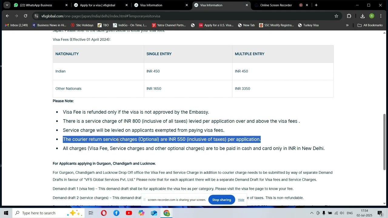 JAPAN VISA FEES AND REQUIRED DOCUMENTS AND APPOINTMENT INFORMATION