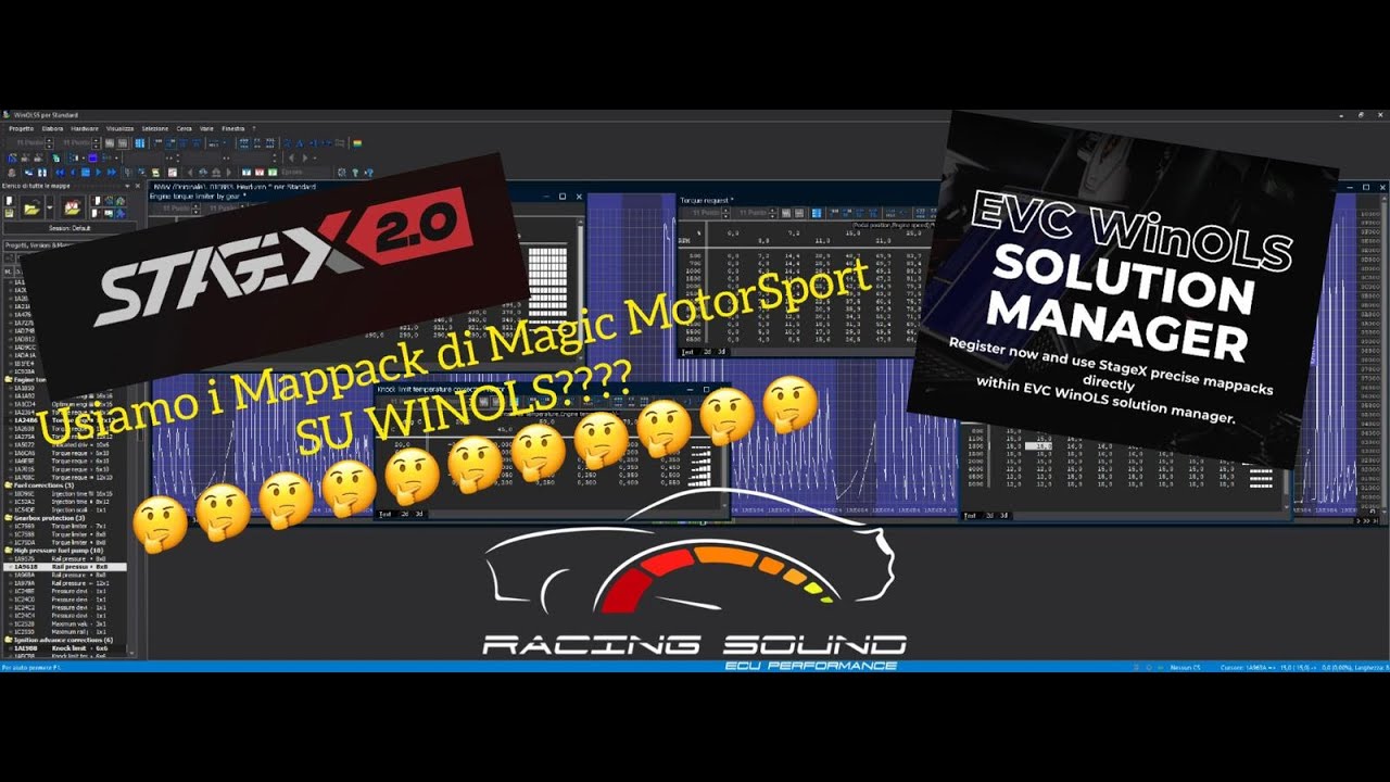 Come rimappare con WinOLS grazie ai mappack di Magic Motorsport ? By RacingSound Novità Stage X