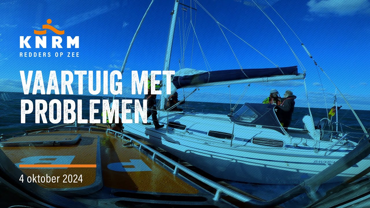 KNRM inzet voor vaartuig met problemen.