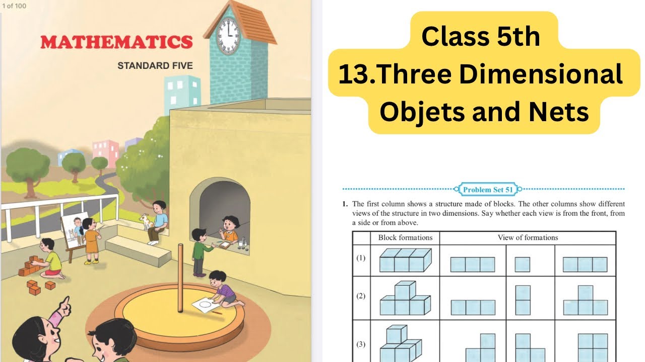 Class 5th|Problem Set -51|Three Dimensional Object and Nets|Chapter No -13Maharashtra State board|