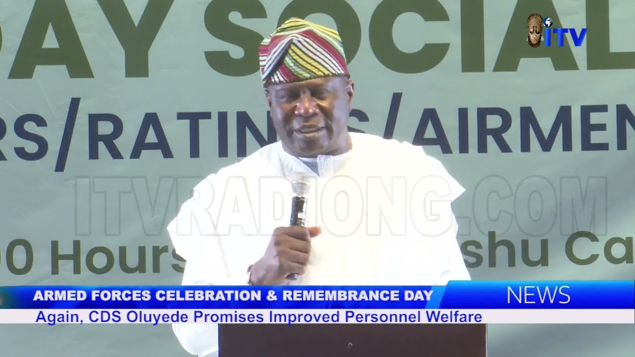 Again, CDS Oluyede Promises Improved Personnel Welfare At Armed Forces Celebration Social Night 