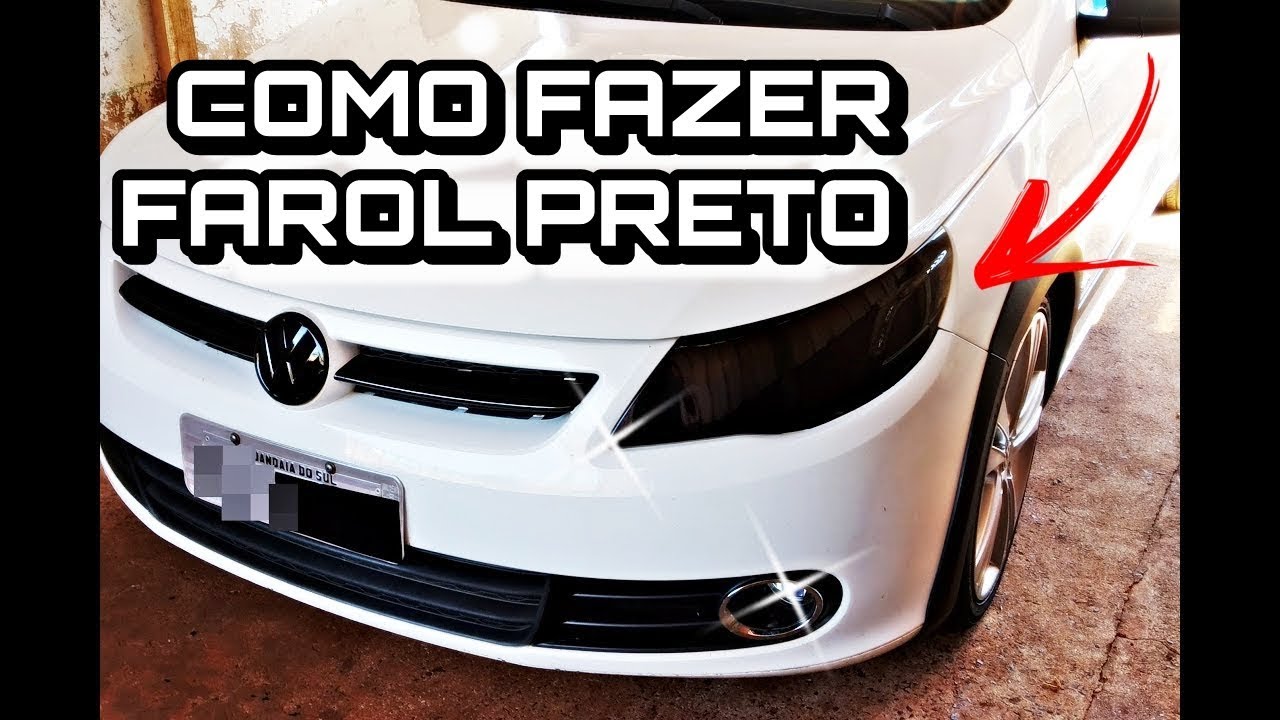 Aplicação de Película Fumê Escuro em Farol - Saveiro G5