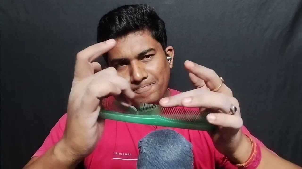 asmr tingles mouth hair cutting sound