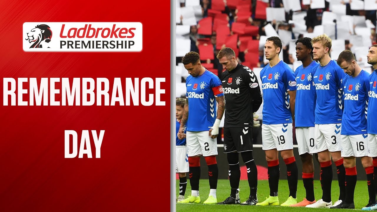 Watch as SPFL Clubs Commemorate Rememberance Day with A Minute's Silence | Ladbrokes Premiership
