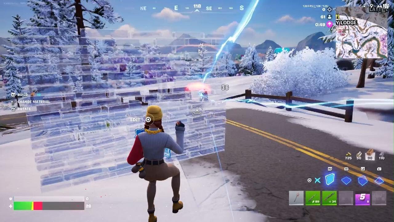 Fortnite but GREEN weapons ONLY