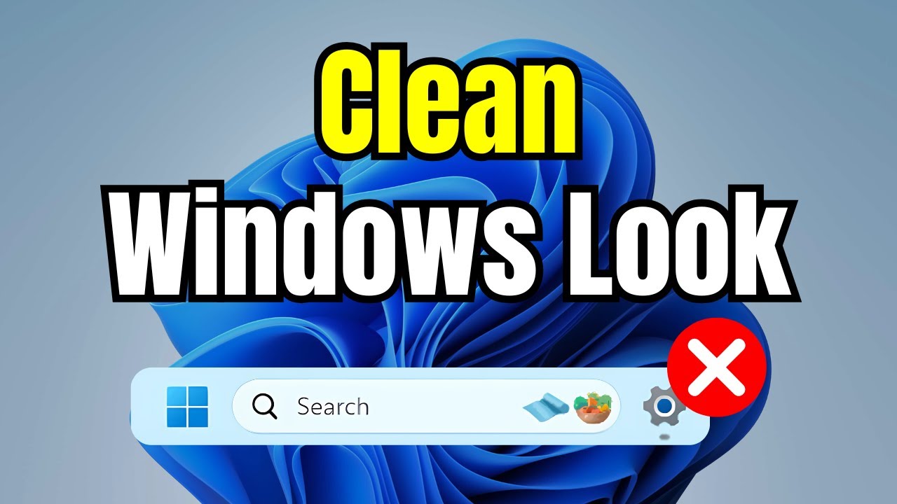 How to Remove Search Bar on Windows 11 - CLEAN LOOK!