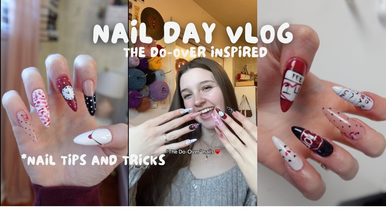 Nail Day Vlog! *nail tips and tricks *valentines inspired nails