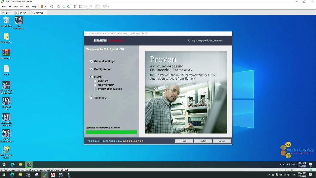 Instalation TIA Portal V18