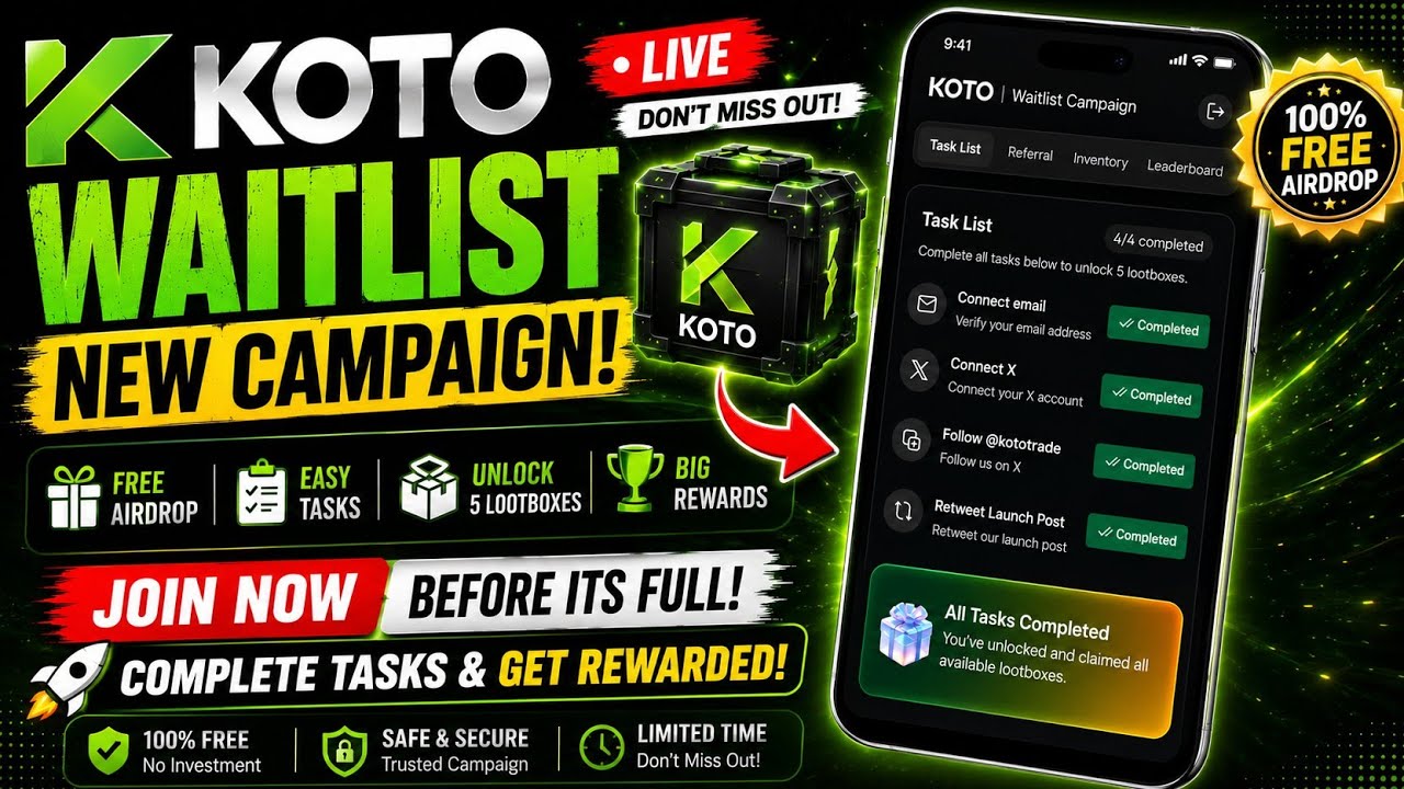 Don't Miss This! Koto Trade Airdrop Checklist Guide | Koto Checklist | Koto Complete Task Guide 2026