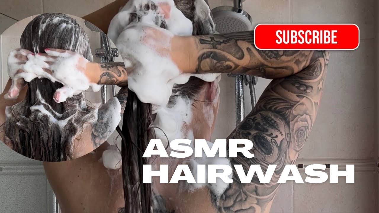 Relaxing ASMR Hair Wash 💦 Scalp Massage & Shampoo Sounds for Deep Sleep