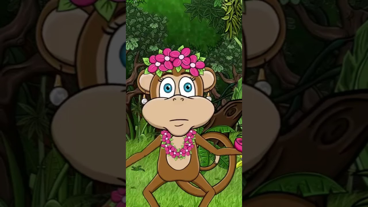 🎵 Cinci Maimuțele 🐒 | C&acirc;ntece pentru Copii #Shorts | Paradisul Vesel TV