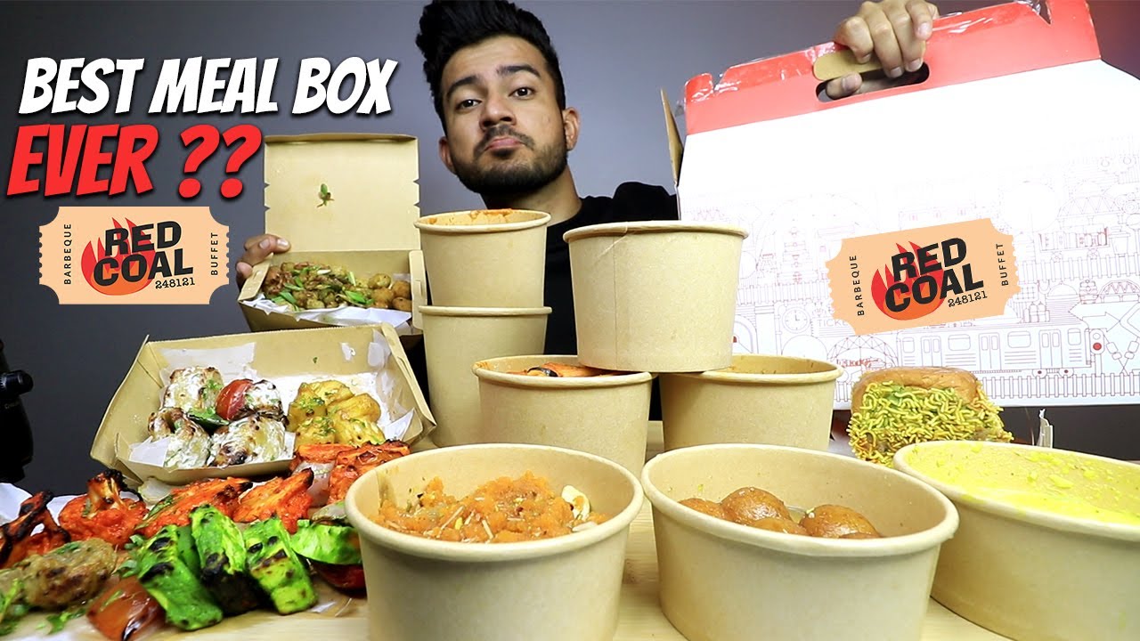 RED COAL MEAL WITH 20 DIFFERENT ITEMS BIRYANI, HARI MIRCH PANEER, BARBECUE PINEAPPLE MUSHROOM & more