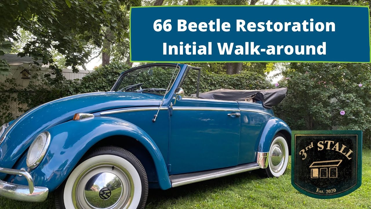 1966 VW Beetle Convertible Restoration - Pre-walk around