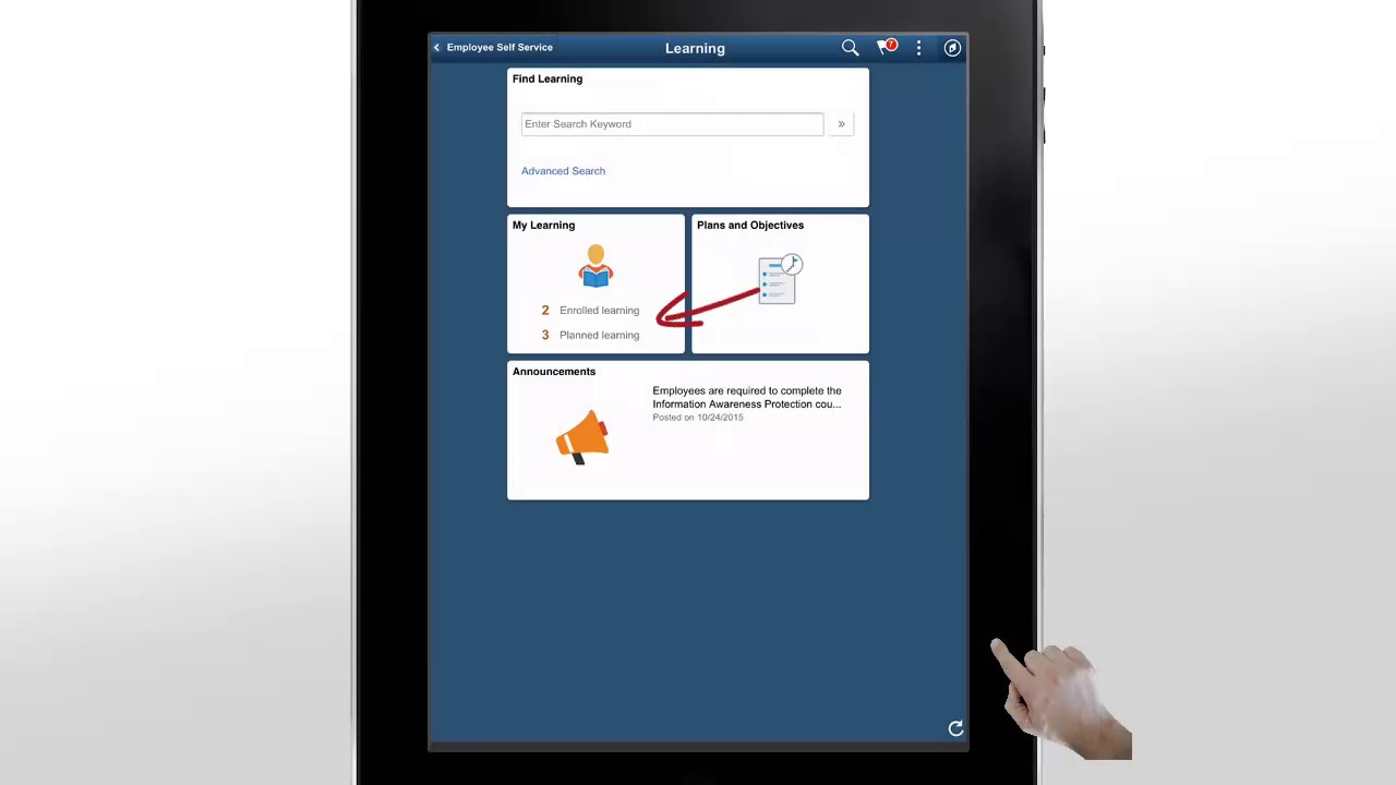 PeopleSoft Fluid Mobile Learning