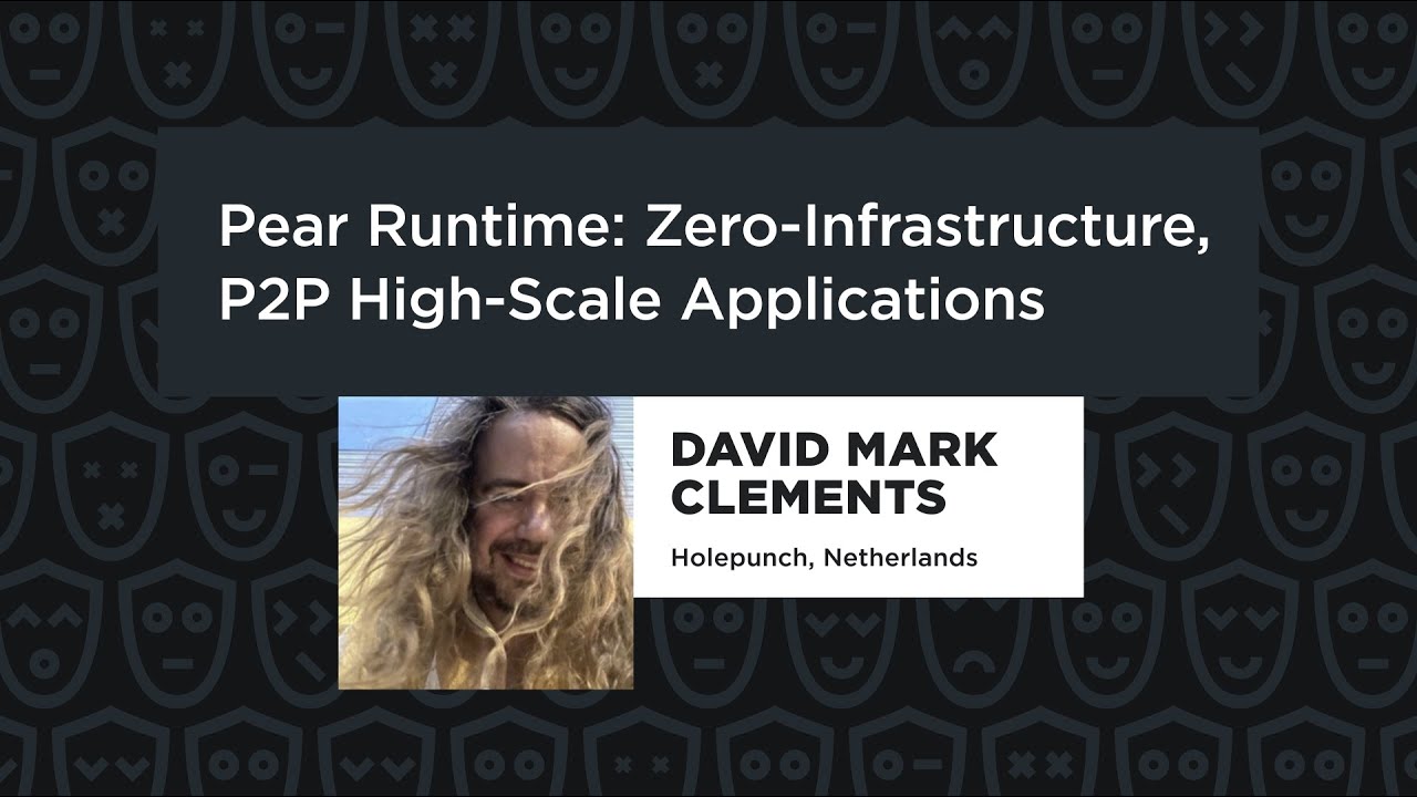 Pear Runtime: Zero-Infrastructure, P2P High-Scale Applications – David Mark Clements, JSNation 2024