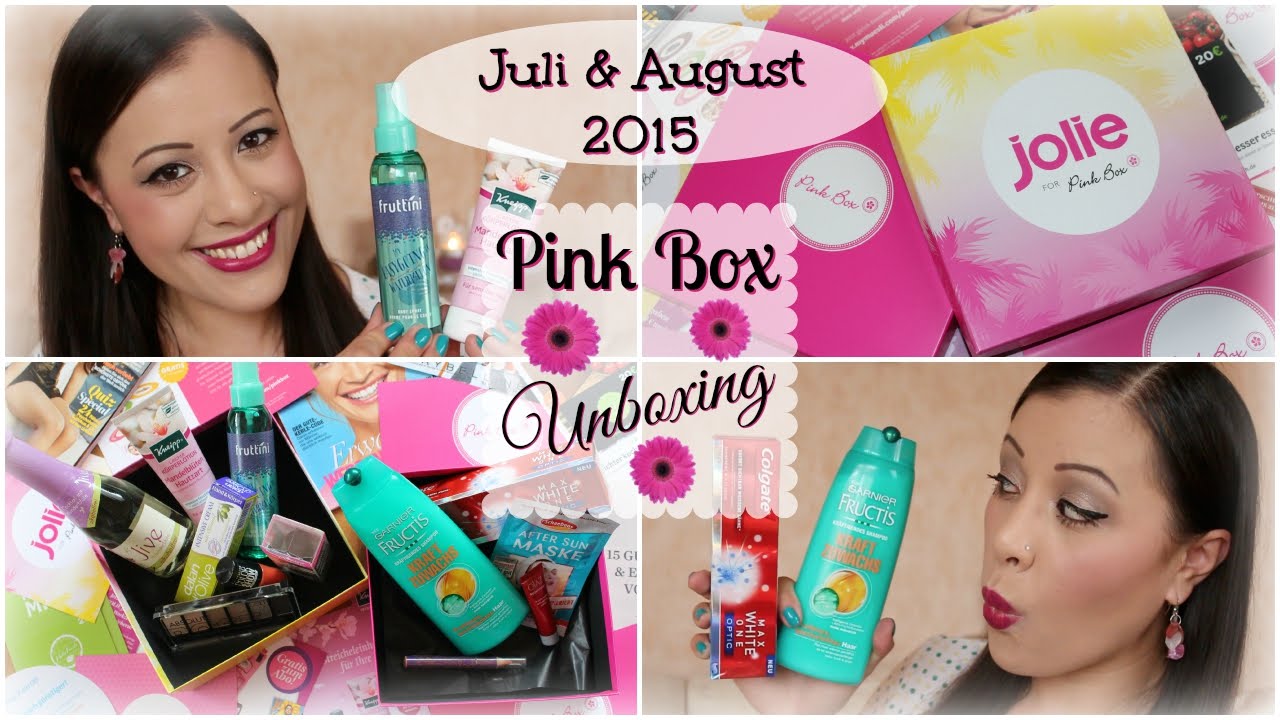 PINK BOX Juli & August 2015 [Unboxing] Kneipp, fruttini, CATRICE, Colgate... | NatBittersweet | HD