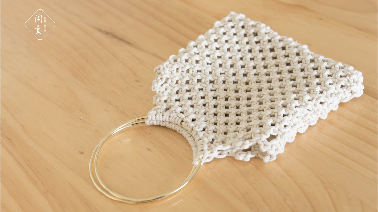 Macrame|DIY macrame Cute handbag #6