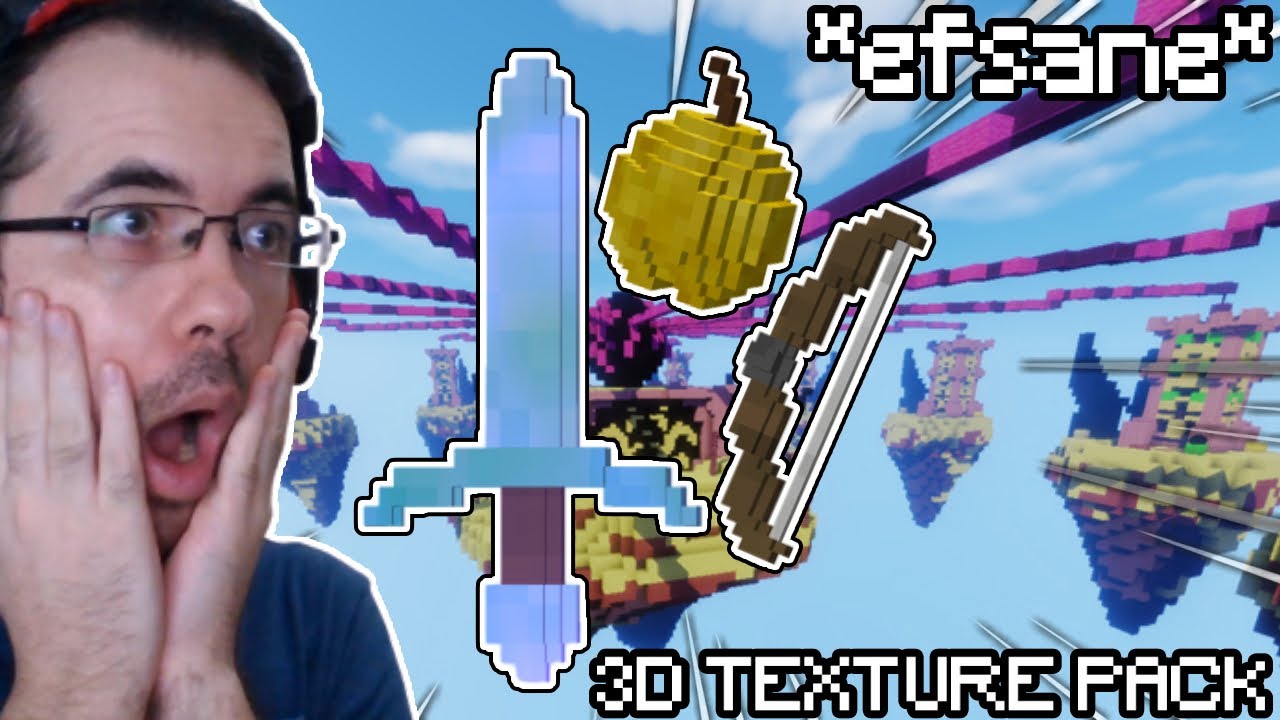 BİLGİSAYAR &Ccedil;&Ouml;KERTEN 3D TEXTURE PACK! (efsane texture pack) | Minecraft Egg Wars