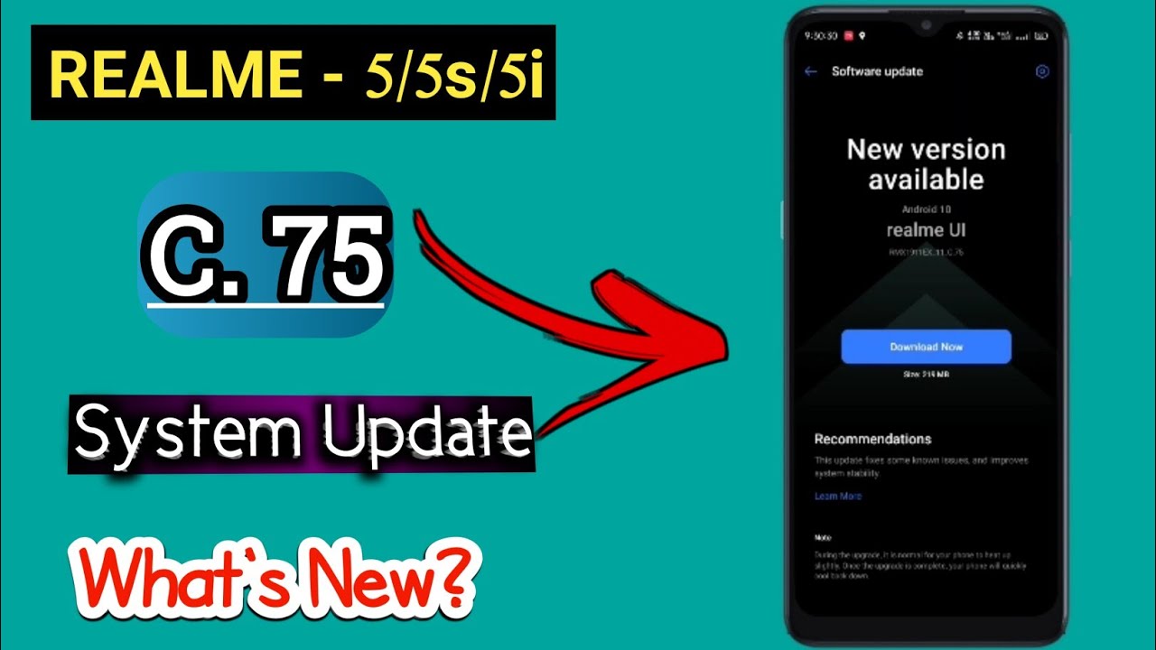REALME 5/5s/5i C.75 Software Update | What's New? - @SSHTech