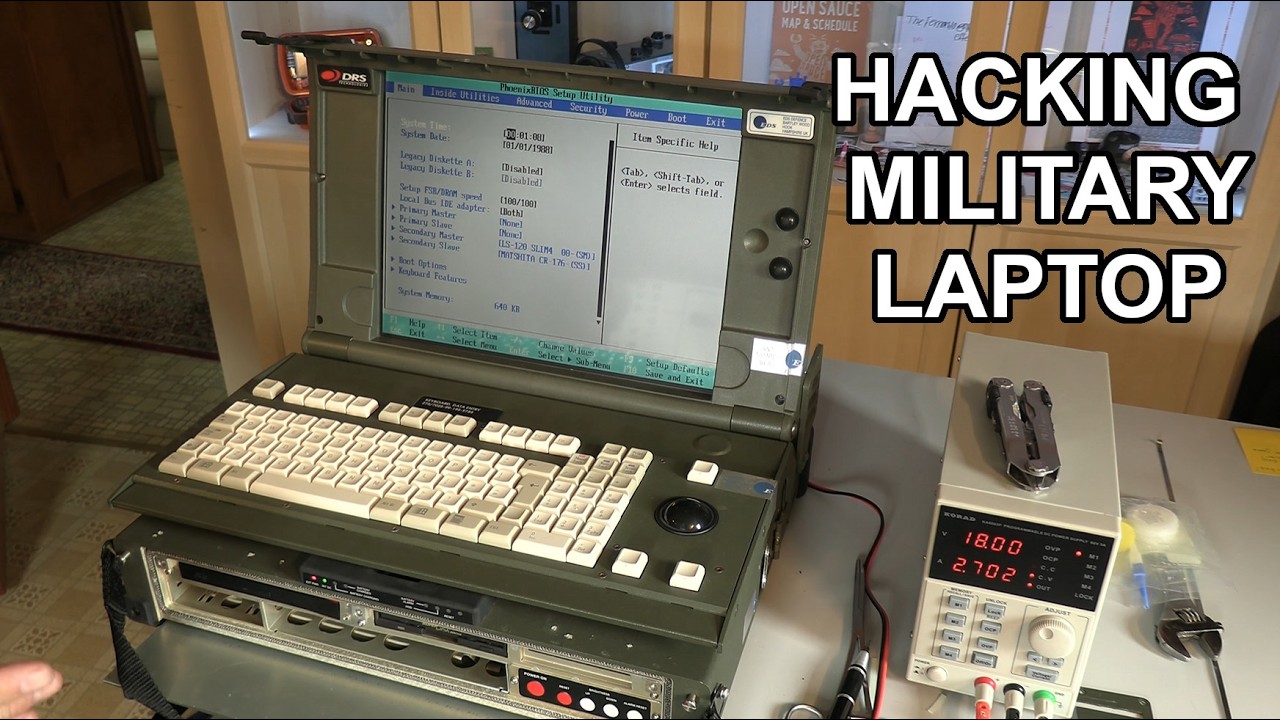 Hacking A Military Surplus Laptop - IBDS HCI Computer From UK MOD - EDS / DRS Technologies