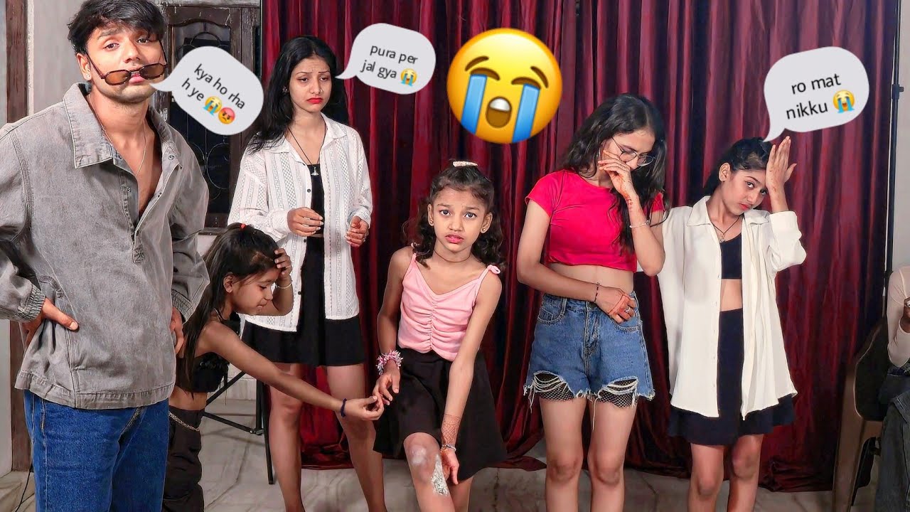 Vaishnavi ka per pura jal gya hai 😭 dance nhi kr paegi 😢