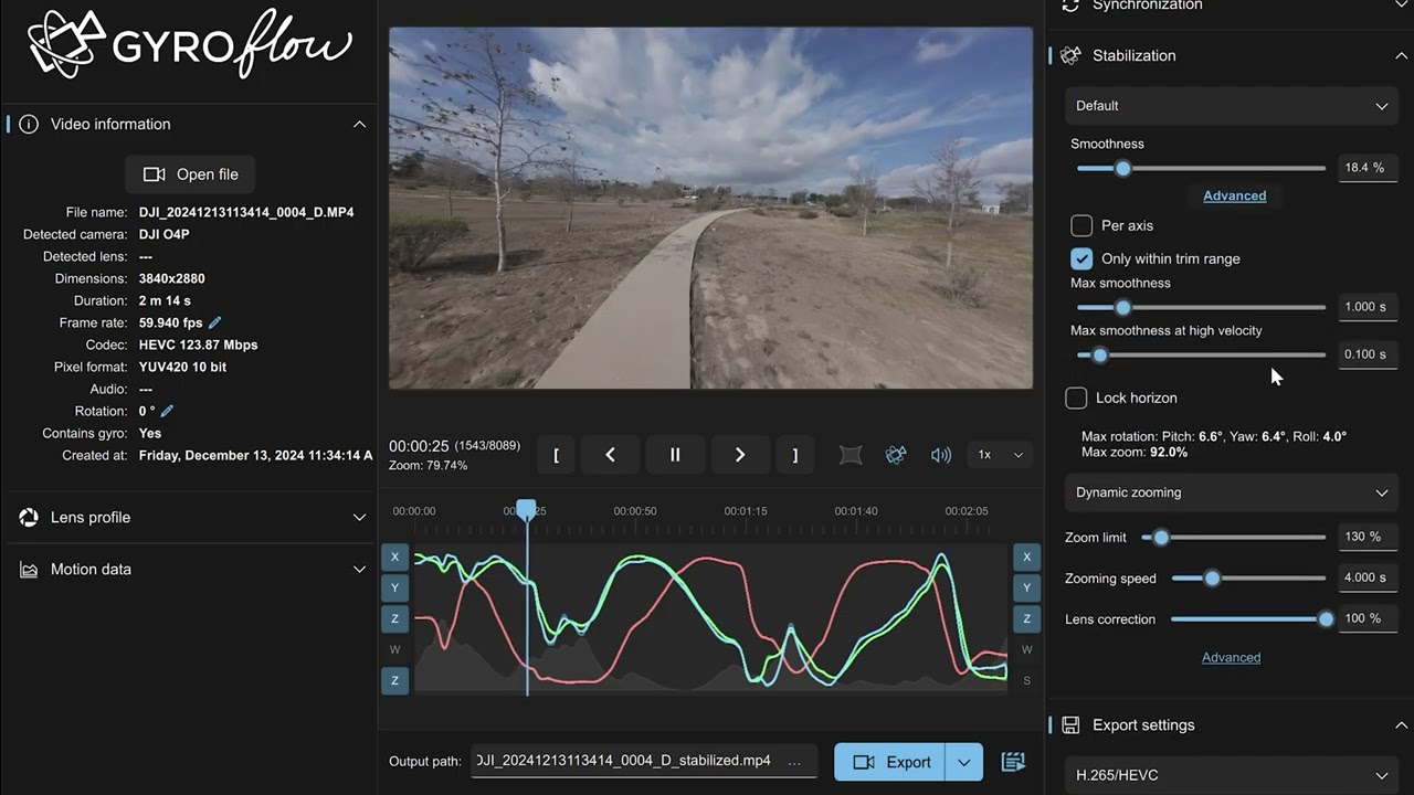 Gyroflow Usage with DJI O4 Air Units