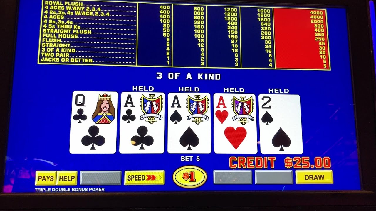 Triple Double Bonus Poker at El Cortez
