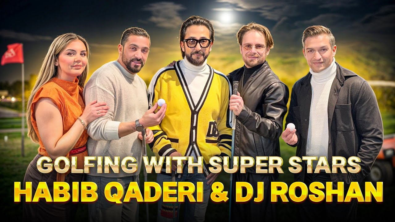 VLOG 56 Golfing with Super Stars: Habib Qaderi & DJ Roshan| Parwiz Parisa |