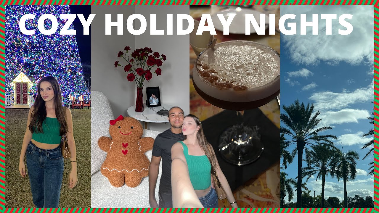 Enjoying Holidays While Working🎄❤️: Date Night, 100ft Christmas Tree & Movie Night l Vlogmas Day 5+6
